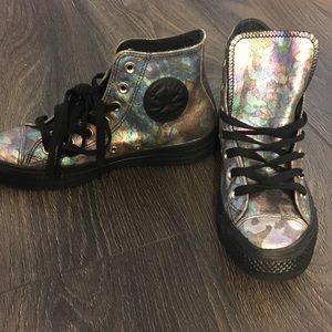 Converse | Holographic Rave High Tops | Brand New